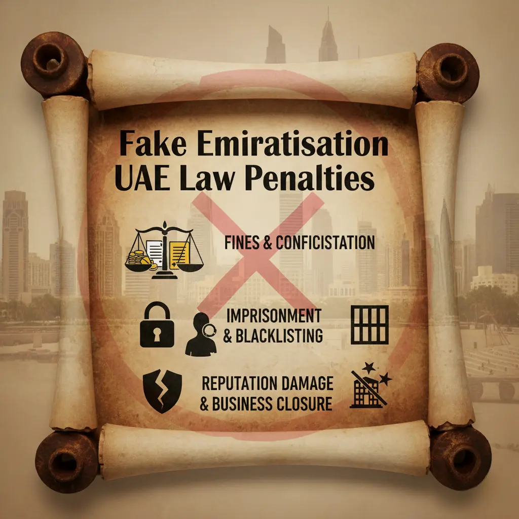 Fake Emiratisation UAE Law Penalties